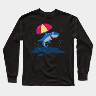 Fish With An Umbrella Long Sleeve T-Shirt